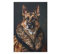 Puzzles 1000pcs(75x50cm) pour Adolescents Royal German Shepherd Portrait-1 Puzzle Adulte Jeu Manuel Une Œuvre d'art Cadeaux pour Amis Et Famille 1000pcs(75x50cm)
