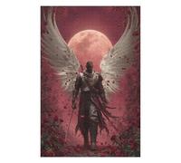 Puzzles 1000pcs(75x50cm) pour Adultes Angel Warrior with Sword Puzzles pour Adultes Jeu De Réflexion Cadeau d'anniversaire pour Les Amis Et La Famille 1000pcs(75x50cm)