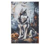 Puzzles 1000pcs(75x50cm) pour Adultes Halloween Wolf Painting Artwork-1 Puzzles pour Adultes Jeu De Réflexion Cadeau d'anniversaire pour Les Amis Et La Famille 1000pcs(75x50cm)