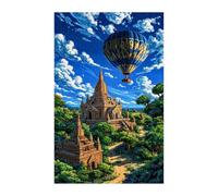 Puzzles 120 Pièces Adultes Château Ballons, Jouet Educatif Développe Observation et Logique, Puzzle Adultes 120 Pièces 25 x 20 cm