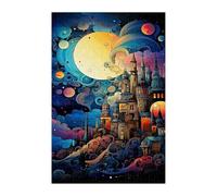 Puzzles 1200 Pièces Adultes Château Dessin Animé, Jouet Educatif Développe Observation et Logique, Puzzle Adultes 1200 Pièces 75 x 50 cm