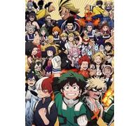 Puzzles 1500 pièces - Puzzle Artistique - Affiches Classiques d'animes Japonais My Hero Academia - Décoration Murale - Jeu Stimulant pour Adultes - 57x87cm