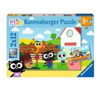 Puzzles 2 x 12 pièces : Fermier ou pêcheur ? Milo Ravensburger G