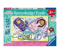 Ravensburger - Puzzles Gabby's Dollhouse - 2 x 12 pièces - Soirée pyjama