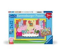 Ravensburger Puzzle L'heure de la fête avec Peppa E 2 x 12 pièces