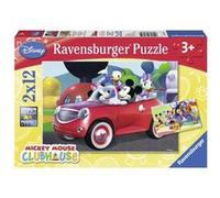 Puzzles 2 x 12 pièces Ravensburger Mickey Minnie et leurs amis F