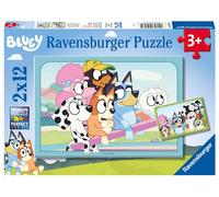 Ravensburger Puzzle S'amuser avec Bluey – 2 x 12 pièces