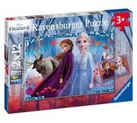 Ravensburger - Puzzle Enfant - Puzzles 2x12 p - Voyage vers l'inconnu - Disney La Reine des Neiges 2 - Dès 3 Ans - 05009