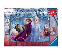 Ravensburger - Puzzle Enfant - Puzzles 2x12 p - Voyage vers l'inconnu - Disney La Reine des Neiges 2 - Dès 3 Ans - 05009