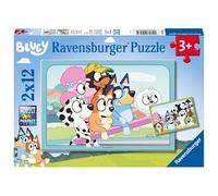 Ravensburger - Puzzle Enfant - Lot de 2 Puzzles 12 pièces - S'amuser avec Bluey - Fille ou garçon dès 3 Ans - Puzzle de qualité supérieure - Carton épais et résistant - Quotidien & Famille - 05693