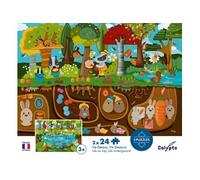 Puzzle 24 pièces x 2 vie dessus / vie dessous Multicolore