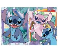 Puzzles 2 x 500 Pieces pour Stitch et Angel - Personnages Dessin Anime - Set Puzzle Enfant, Adulte + 1 Carte