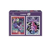 Educa Borrás Puzzle Méchants et Princesses Disney 2 x 500 pièces 34 x 48 cm