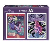 Educa Borrás Puzzle Méchants et Princesses Disney 2 x 500 pièces 34 x 48 cm