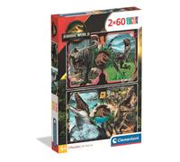 Clementoni Puzzle 2 x 60 pièces Jurassic World – Dès 4 ans – Réf. 24830
