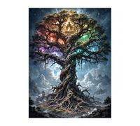 Puzzles 200 Pièces Adultes Arbre de Vie Fantastique, Jouet Educatif Développe Observation et Logique, Puzzle Adultes 200 Pièces 35 x 25 cm