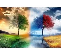 Puzzles 200 Pièces Adultes Arbre des Quatre Saisons 35 x 25 cm Jeu Educatif Puzzle Impossible Puzzle Adultes 200 Pièces Puzzles