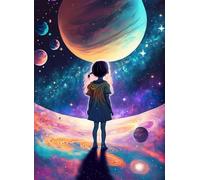 Puzzles 200 Pièces Adultes Fille l'espace Fantastique 35x25 cm, Jeu éducatif Défi Jouet Développe Observation et Logique, Puzzle 200 Pieces