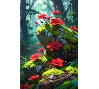 Puzzles 200 Pièces Adultes Fleurs Jungle 35x25 cm, Jeu éducatif Défi Jouet Développe Observation et Logique, Puzzle 200 Pieces