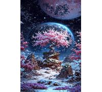Puzzles 200 Pièces Adultes Fleurs l'espace Neige 35x25 cm, Jeu éducatif Défi Jouet Développe Observation et Logique, Puzzle 200 Pieces