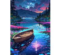Puzzles 200 Pièces Adultes Paysages Fluviaux Bateau 35x25 cm, Jeu éducatif Défi Jouet Développe Observation et Logique, Puzzle 200 Pieces