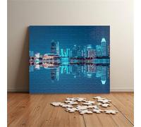 Puzzles 200 Pièces Adultes Vue Nocturne Ville 35 x 25 cm Jeu Educatif Puzzle Impossible Puzzle Adultes 200 Pièces Puzzles