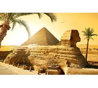 Puzzles 200 pièces, Beauté Naturelle, Soleil, Désert, Pyramides, Égypte, Sphinx, Le Caire 35x25CM