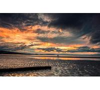 Puzzles 200 pièces pour Adultes, Puzzles pour Adultes, Plage, pêche, Angleterre, pêcheurs, Nord du Pays de Galles 35 x 25 cm