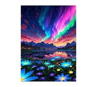 Puzzles 2000 Pièces Adultes Aurore Florale, Jouet Educatif Développe Observation et Logique, Puzzle Adultes 2000 Pièces 100 x 70 cm