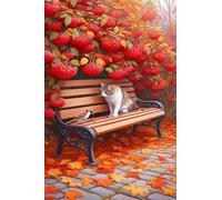 Puzzles 2000 Pièces Adultes Fruit Animal Chat 100x70 cm, Jeu éducatif Défi Jouet Développe Observation et Logique, Puzzle 2000 Pieces