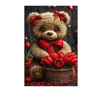 Puzzles 2000 Pièces Adultes Ours Tulipe, Jouet Educatif Développe Observation et Logique, Puzzle Adultes 2000 Pièces 100 x 70 cm