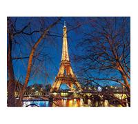 Clementoni Puzzle Paris - Vue nocturne Tour Eiffel - 2000 pièces, 97,5×66,8 cm, HD, 14+