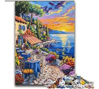 Puzzles 2000 pièces Paysage Urbain méditerranéen pour Adultes et Adolescents, Jeux Amusants Chaque pièce est Unique - Jeu Familial Stimulant 70x100cm