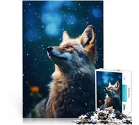 Puzzles 2000 pièces pour Adolescents Animal Loup Séjour Anti-Stress pour Tuer Le Temps Liste de souhaits avec Le Père Noël 70x100cm