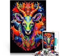 Puzzles 2000 pièces pour Adolescents Animaux de la forêt psychédéliques Jeu de Quiz Convient pour la décoration de Bureau 70x100cm
