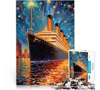 Puzzles 2000 pièces pour Adolescents Aquarelle du Titanic Réduction du Stress intéressante Cadeau d'anniversaire, Cadeaux 70x100cm