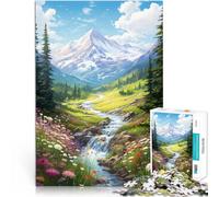 Puzzles 2000 pièces pour Adolescents Art des Montagnes d'été pour Le Jeu éducatif Challenge Toy Super Cadeau 70x100cm