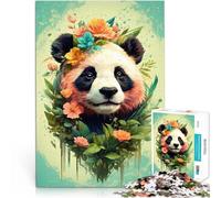 Puzzles 2000 pièces pour Adolescents Art Vintage de Panda coloré Jouets de Jeu stimulants Cadeau d'œuvre d'art 70x100cm