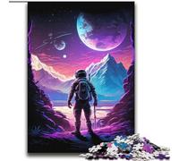 Puzzles 2000 pièces pour Adolescents Astronaute Décompression Intellectuelle Jouet Éducatif Décoration Parfaite 70x100cm