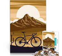 Puzzles 2000 pièces pour Adolescents Aventure à vélo dans Le désert Jeu de Quiz avec des pièces de Formes aléatoires entièrement imbriquées 70x100cm
