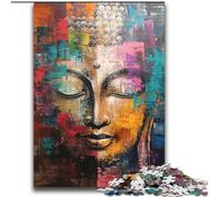 Puzzles 2000 pièces pour Adolescents, Cadeaux Bouddha Graffiti, Jeux éducatifs, décoration d'intérieur, Cadeau d'anniversaire, Cadeaux pour Les 14 Ans et Plus, 70x100cm