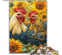 Puzzles 2000 pièces pour Adolescents, Cadeaux, Coq, Tournesol, Jeu éducatif, défi, Cadeau d'anniversaire, 70x100cm