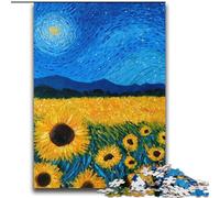 Puzzles 2000 pièces pour Adolescents, Cadeaux Van Gogh, tournesols la Nuit, Jeu éducatif, défi, Jouet, Cadeau d'anniversaire, Cadeaux 70x100cm