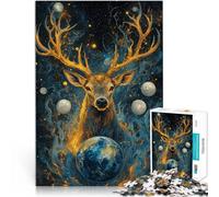 Puzzles 2000 pièces pour Adolescents Cerf d'âme Fantastique Réduction du Stress intéressante Bon Cadeau 70x100cm