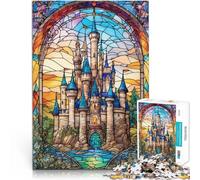 Puzzles 2000 pièces pour Adolescents Châteaux de vitraux Entraînez Votre Cerveau et Vos Mains Jeu de défi Unique 70x100cm