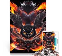 Puzzles 2000 pièces pour Adolescents Chouette Ninja en Flammes pour Le Jeu éducatif Challenge Toy Super Cadeau 70x100cm