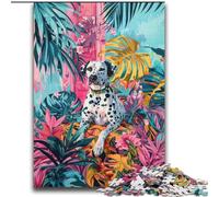 Puzzles 2000 pièces pour Adolescents, Dalmatien de la forêt Tropicale, Jouets éducatifs, décoration intérieure Unique et Cadeaux pour Les 14 Ans et Plus, 70x100cm