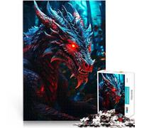 Puzzles 2000 pièces pour Adolescents Dragon de Feu Jouet éducatif d'apprentissage Chaque pièce est Unique - Jeu Familial Stimulant et Amusant 70x100cm