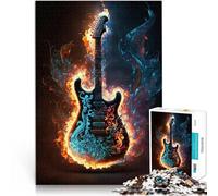 Puzzles 2000 pièces pour Adolescents Feu de Guitare Entraînez Votre Cerveau et Vos Mains Cadeaux du Père Noël Secret 70x100cm