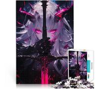 Puzzles 2000 pièces pour Adolescents Fille démoniaque animée avec Une épée Jeu de Quiz Renforcer l'amour Entre Les Couples 70x100cm